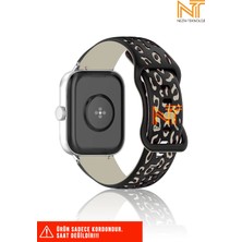 Nezih Case Xiaomi Amazfit Gts / Gts 2 / Gts 2e / Gt S3 / Gt S4 Mini Uyumlu Leopar Desenli Silikon Kordon 20MM