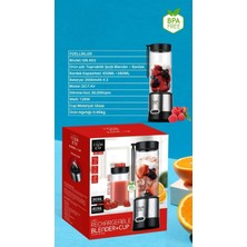 AO Technology Mini Taşınabilir 380ML Ekstra Bardaklı Buz Kırıcı 6 Bıçaklı 450ML Şarjlı Blender Hızlı Doğrayıcı