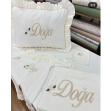10'lu Set ve 1 Adet 35X45 Nakışlı Yastık Kilifi Işlemeli Yeni Doğan Hastane Çıkışı Seti