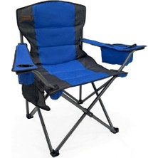Katlanır Kamp Piknik Sandalyesi - Madfox Echo - Bardaklıklı - Mavi - 547287 - Taşıma Çantalı