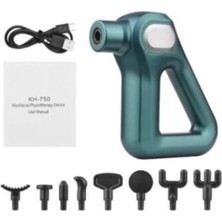 Fascial Gun KH-750 Masaj Aleti 8 Başlıklı 12 Kademeli Dijital Göstergeli Mini Masaj Tabancası