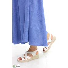 Mammamia Kadın  Deri Ortopedik Günlük Sandalet M26YS2370