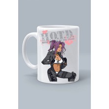 
rika Minami Karakter Anime Highschool Of The Dead Tasarım Baskılı Beyaz Klasik Kupa Bardak