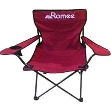 Bordo Teleskop Katlamalı Kamp Sandalyesi