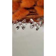 Taşlı Zirkon Fiyong Metal Silver Küpe