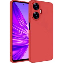 Realme C55 Uyumlu Kılıf Iç Yüzeyi Kadife Lansman Kapak