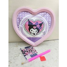 Sanrio Kuromi Kendin Yap Diy Elmas Mozaik Yapıştırma Kendinden Yapışkanlı Kalpli Hobi 1 Adet