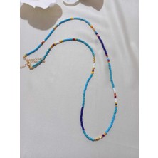 Mavi Kum Boncuk Vücut Aksesuarı