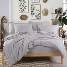 Hobby Müslin Çift Kişilik Nevresim Takımı - Gri