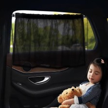 2 Adet Oto Yan Cam Perde Araç Arka Cam Güneşlik Bebek Çocuk Için Gölgelik Araba Perdesi