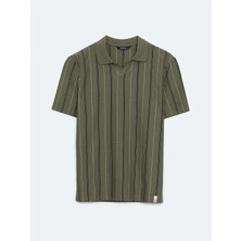 Lc Waikiki Yeni Sezon Polo Yaka Cizgili Erkek Tisort - S5EJ99Z8