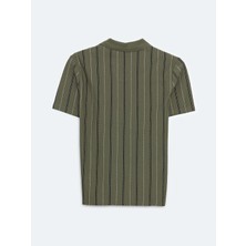 Lc Waikiki Yeni Sezon Polo Yaka Cizgili Erkek Tisort - S5EJ99Z8