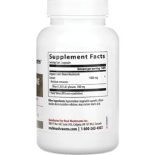 Real Mushrooms Real Mushrooms, Lion's Mane, Mushroom Extract Powder, 120 Capsules.abd Menşei
