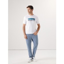 Lc Waikiki Yeni Sezon Bisiklet Yaka Baskili Penye Erkek Tisort - S58877Z8
