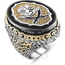 Gümüş Büyük Kasa Zülfikar Tasarım Erkek Yüzük