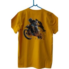 Dükkan 07 Özel Tasarım Motor Resimli Özel Tasarım T-Shirt Kız/erkek