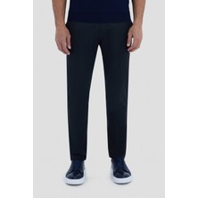 Sabri Özel Erkek Antrasit Çizgili Slim Fit Pantolon