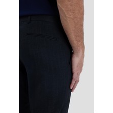 Sabri Özel Erkek Antrasit Çizgili Slim Fit Pantolon