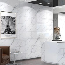 Kendinden Yapışkanlı 30X60 cm Mermer Desenli Mutfak Banyo Wc Kaplama Pvc Köpük Duvar Paneli