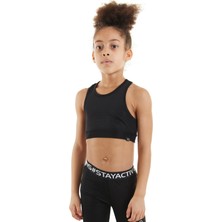 Colorinas Betty Kız Çocuk Düz Kahverengi Crop Atlet Kolsuz Günlük Stil Polyester Malzeme
