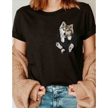 Minik Kurt Baskılı Özel Tasarım Oversize Tshirt