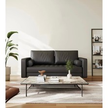120  cm  Mini Koltuk, Suni Deri Koltuk, Kompakt Sevgili Koltuğu, Loveseat, Tv Koltuğu