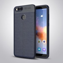 Huawei Honor 7x Kılıf Deri Extra Korumalı Slikon Kapak