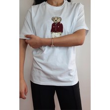 Ayıcık Teddy Nakışlı T-Shirt