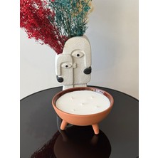 5 Fitilli Üç Ayaklı Büyük Çömlek Mum Fresh Karışım Kokulu Doğal Soya Mumu