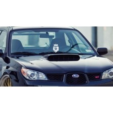 Sticker Mti Creative Aslan Kral Sticker Yazı Jdm Araba-Motosiklet Cam Etiket Sticker Aslan Gs