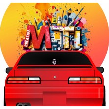 Sticker Mti Creative Aslan Kral Sticker Yazı Jdm Araba-Motosiklet Cam Etiket Sticker Aslan Gs
