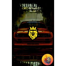 Sticker Mti Creative Aslan Kral Sticker Yazı Jdm Araba-Motosiklet Cam Etiket Sticker Aslan Gs