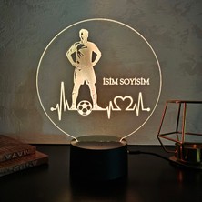 Kişiye Özel Gece Lambası. 16 Renk+ Dokunmatik ve Uzaktan Kumandalı Işık. Futbol Sevenler Için Mükemmel Bir Hediye.