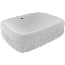 Bocchi New Age Tezgah Üstü Lavabo 55 cm Mat Beyaz 1411-002-0125
