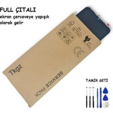 Tkgz  Xiaomi Redmi Note 9 Pro LCD Ekran Dokunmatik Service Pack - Full Çıtalı Yeşil + Tamir Seti