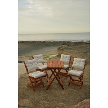 4+1 Bistro Masa Sandelye Seti Krem