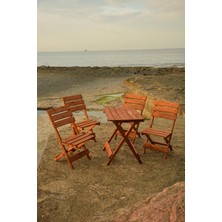 4+1 Bistro Masa Sandelye Seti Krem