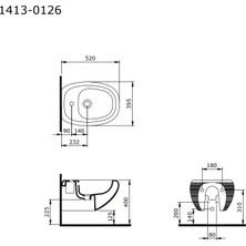 Bocchi Strata Asma Bide Parlak Beyaz 1413-001-0120