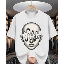 Beyin Bedava Baskılı Özel Tasarım Oversize Tshirt