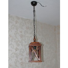 Otantik Çarşı Ahşap Sarkıt Avize  K05