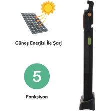 Büro Ev Ofis Yazlık Için 48LED 5mod Solar Şarjlı Işıldak LED Aydınlatma