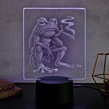 3D Gece Lambası. 16 Renk + Dokunmatik ve Uzaktan Kumandalı Işık. Hediye Olarak Mükemmeldi^d