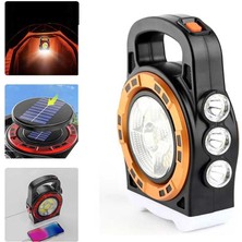 Büro Ev Ofis Kamp Keyfi Için Solar Güneş Enerji Şarjlı Güçlü Işık Projektör El Feneri