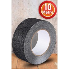 10 mt Bondit Siyah Yapışkanlı Kaygan Zemin Bandı Basamak Merdiven Kaydırmaz Bant 50MM
