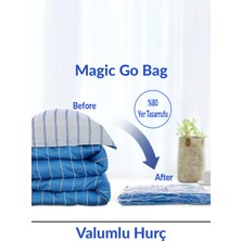 3 Adet Premium Vakumlu Yorgan,yastık,giyim,battaniye Hurcu