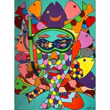 Iki Su Arasında 2023 Ispanya Tuval Üzerine Akrilik 80X60CM