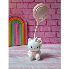 Sanrio Hello Kitty Tasarımlı Şarzlı Çocuk Odası Masa Lambası