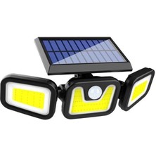 Powermaster MX-W771B Sensörlü 3 Modlu 90 Cob Ledli Solar Aydınlatmalı Duvar Lambası