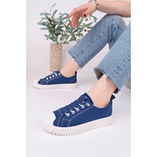 Pasyone Mavi Kadın Sneaker Günlük Ayakkabı