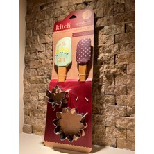 Spatula Set 4'lü Set Metal Kalıplı Paslanmaz Set